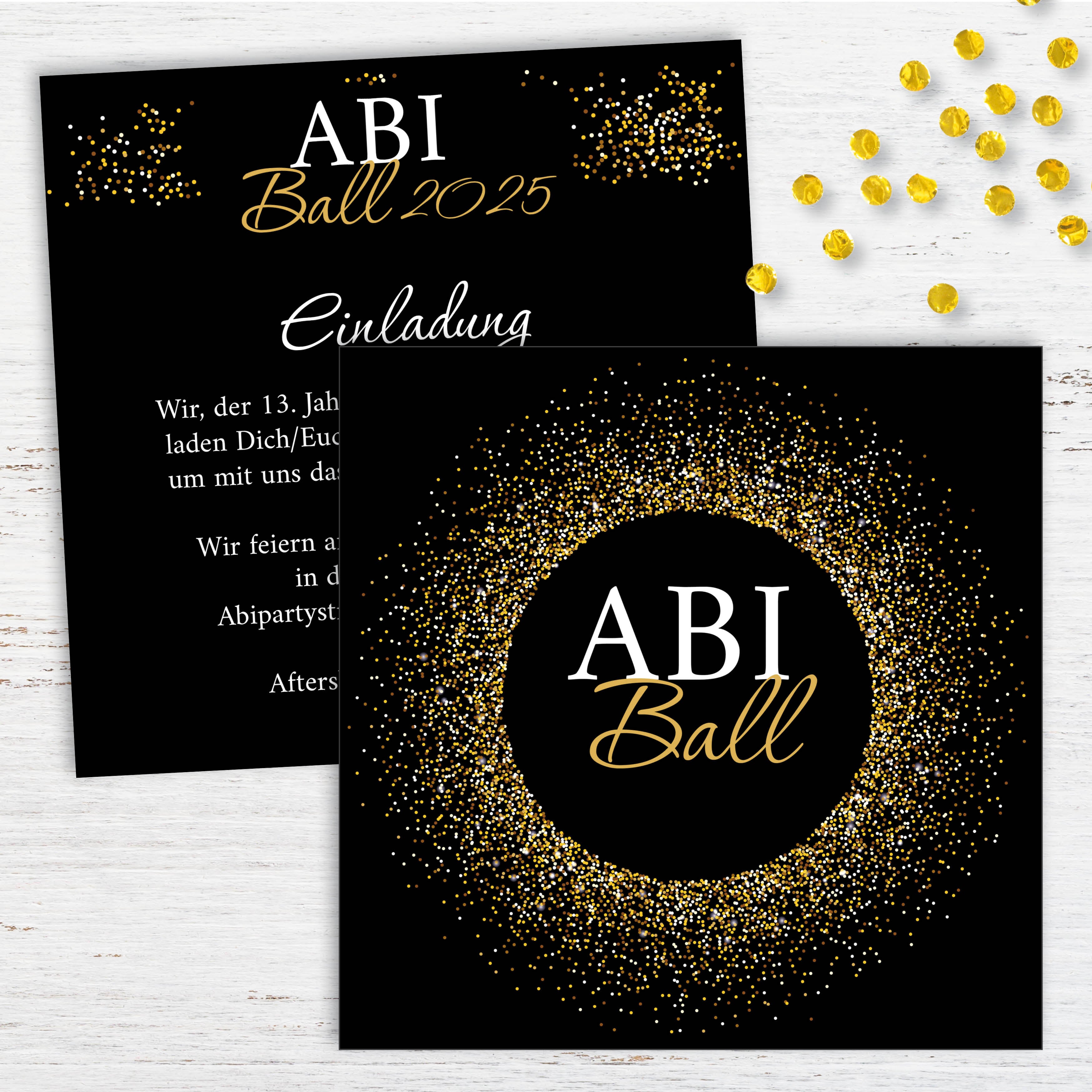 Einladung Abiball - Individuelle Einladung